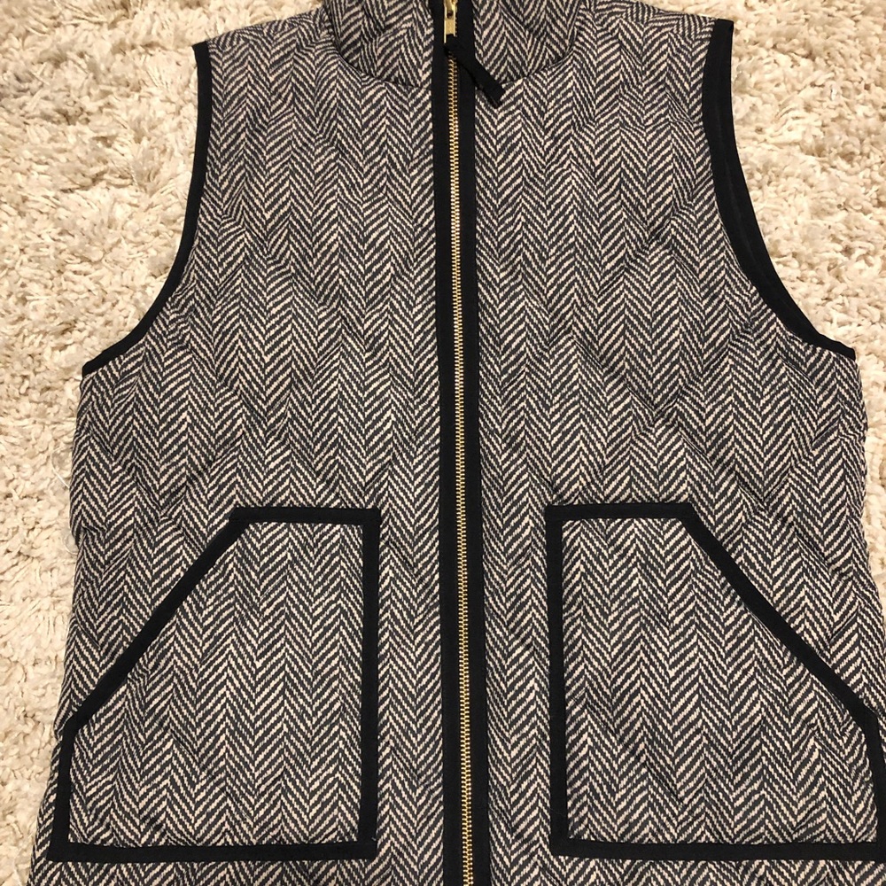 J.crew Herringbone Vest